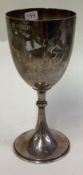 A Victorian silver goblet. London 1885.