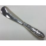 A rare Japanese Sterling silver shoe horn.