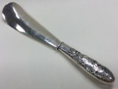 A rare Japanese Sterling silver shoe horn.