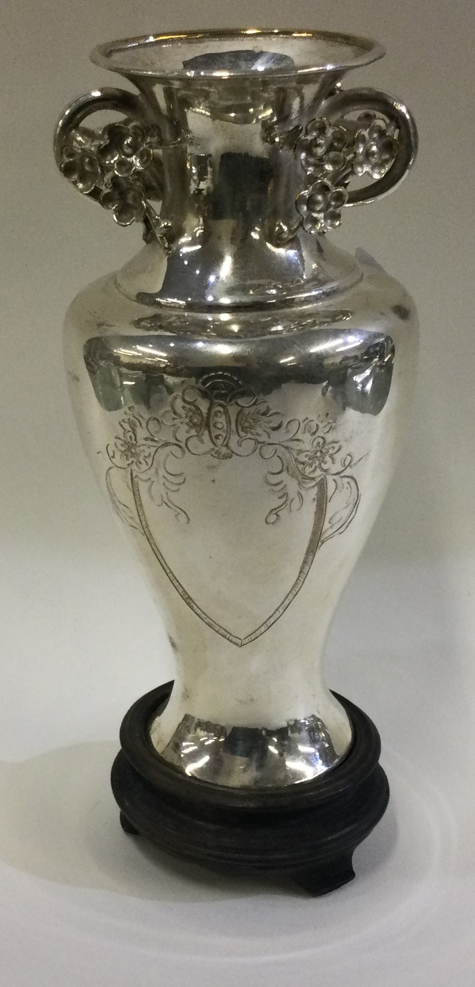 A 19th Century Chinese export silver vase.