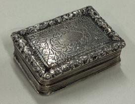 A George III silver vinaigrette. Birmingham 1835.