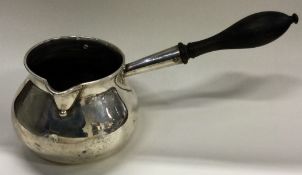 A large 18th Century George III brandy pan with lift-off cover.