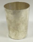 A Continental silver beaker.