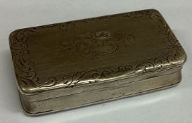 A 19th Century silver hinged snuff box