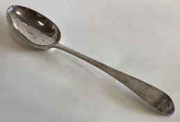 EDINBURGH: A good Georgian silver OE pattern tablespoon.