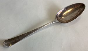 A good Georgian silver Hanoverian pattern tablespoon.