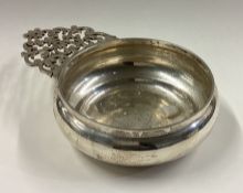 A good pierced silver bleeding bowl in the Georgian style.
