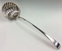 A good Georgian silver OE pattern ladle with fluted bowl.
