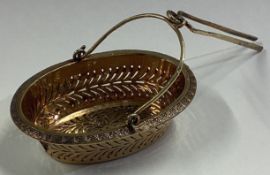 A 19th Century French silver gilt tea strainer / infuser.