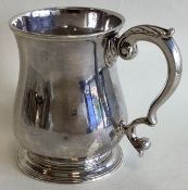A good quality Georgian silver baluster shaped mug