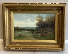 ARTHUR WELLESLEY COTTRELL: (British, fl. 1872 - 1913): A framed oil on canvas.