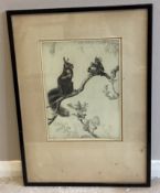 LEONARD RUSSELL BRIGHTWELL: (British, 1889 - 1962): A framed and glazed etching.