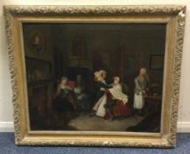ROLINDA SHARPLES: (British, 1793 - 1838): A framed oil on canvas.