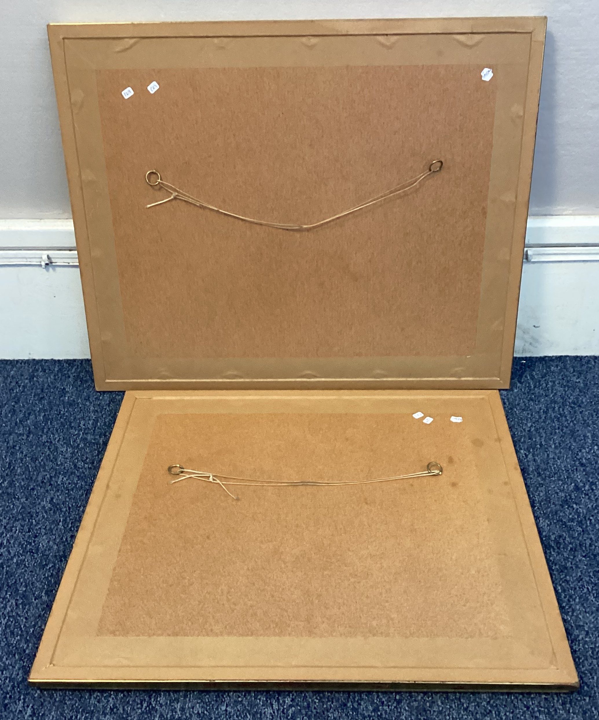 A pair of gilt framed reproduction maps of Barbados and St Christopher Island. - Image 3 of 3