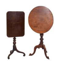 Two Georgian mahogany tilt-top tables on tripod bases (2) *The Estate of Phillip Allen (1938-2022)