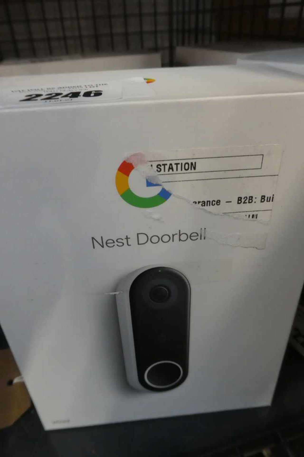 +VAT Boxed Google Nest Hello wired video doorbell