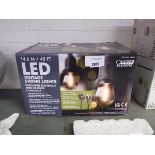 +VAT Boxed set of LED garden vintage string lights