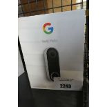 +VAT Boxed Google Nest Hello wired video doorbell