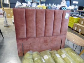 Red upholstered Orla 5' headboard