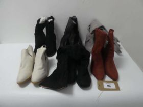 +VAT 6 x Pairs of boots in various styles and sizes