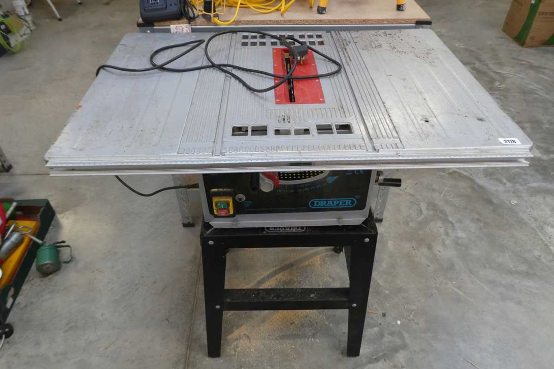 Draper 240V table saw on stand