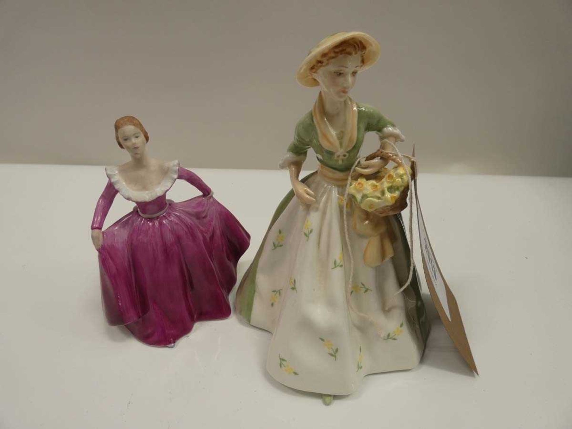 +VAT 'Spring Morn' Royal Worcester and 'Joanne' Coalport figures