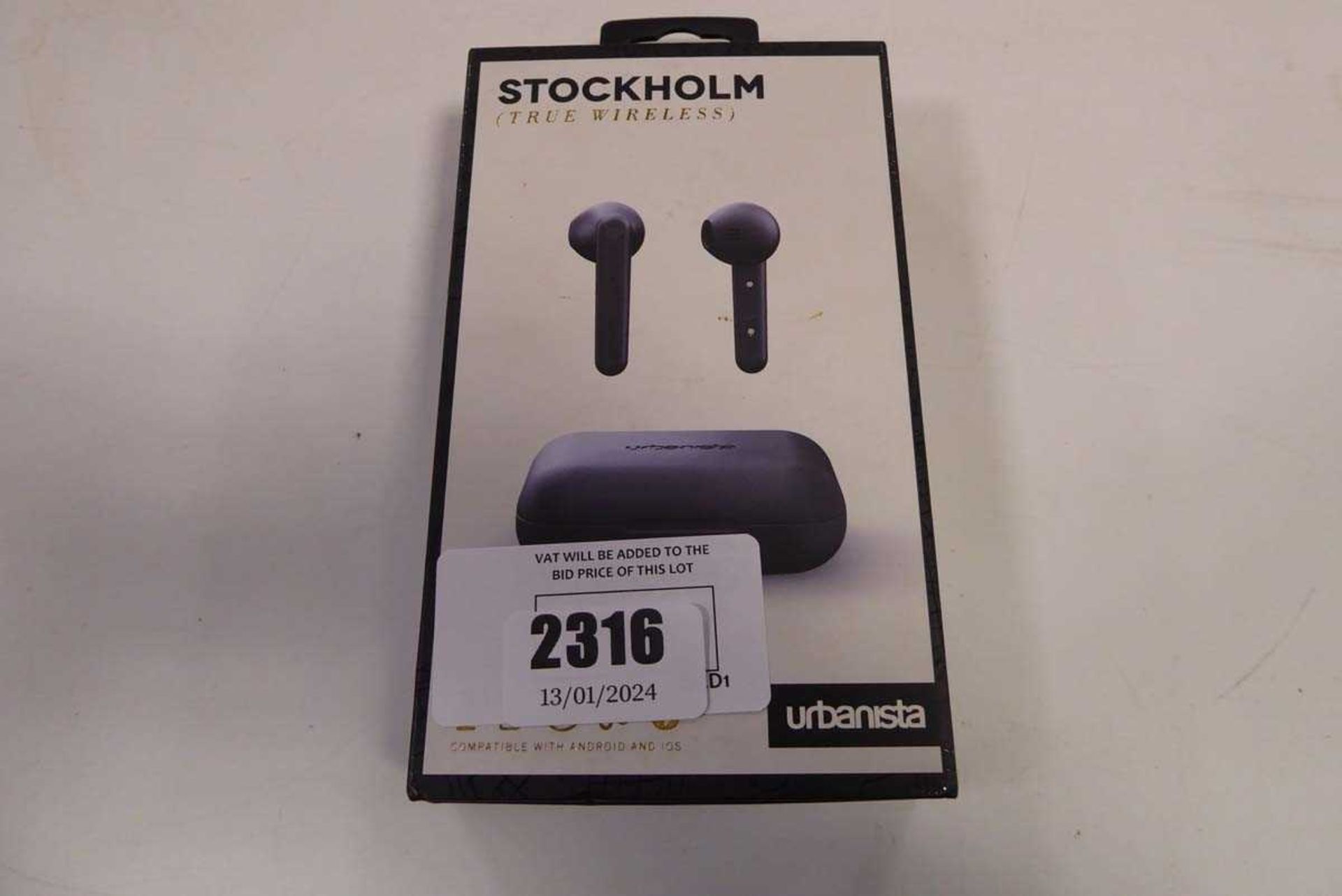 +VAT Pair of Urbanista Stockholm wireless earbuds