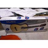 Playon classical wooden guitar in box