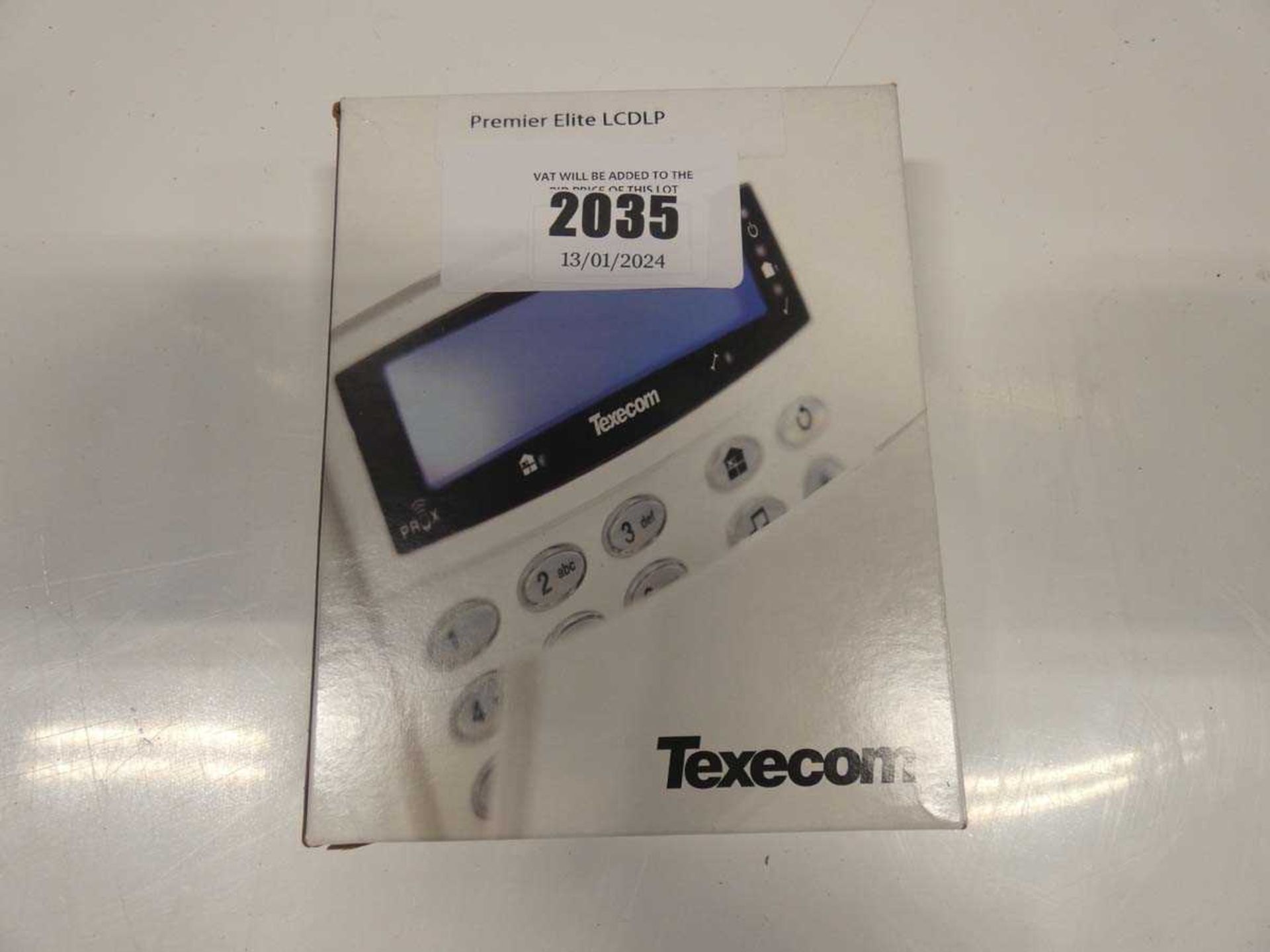 +VAT Texecom security keypad