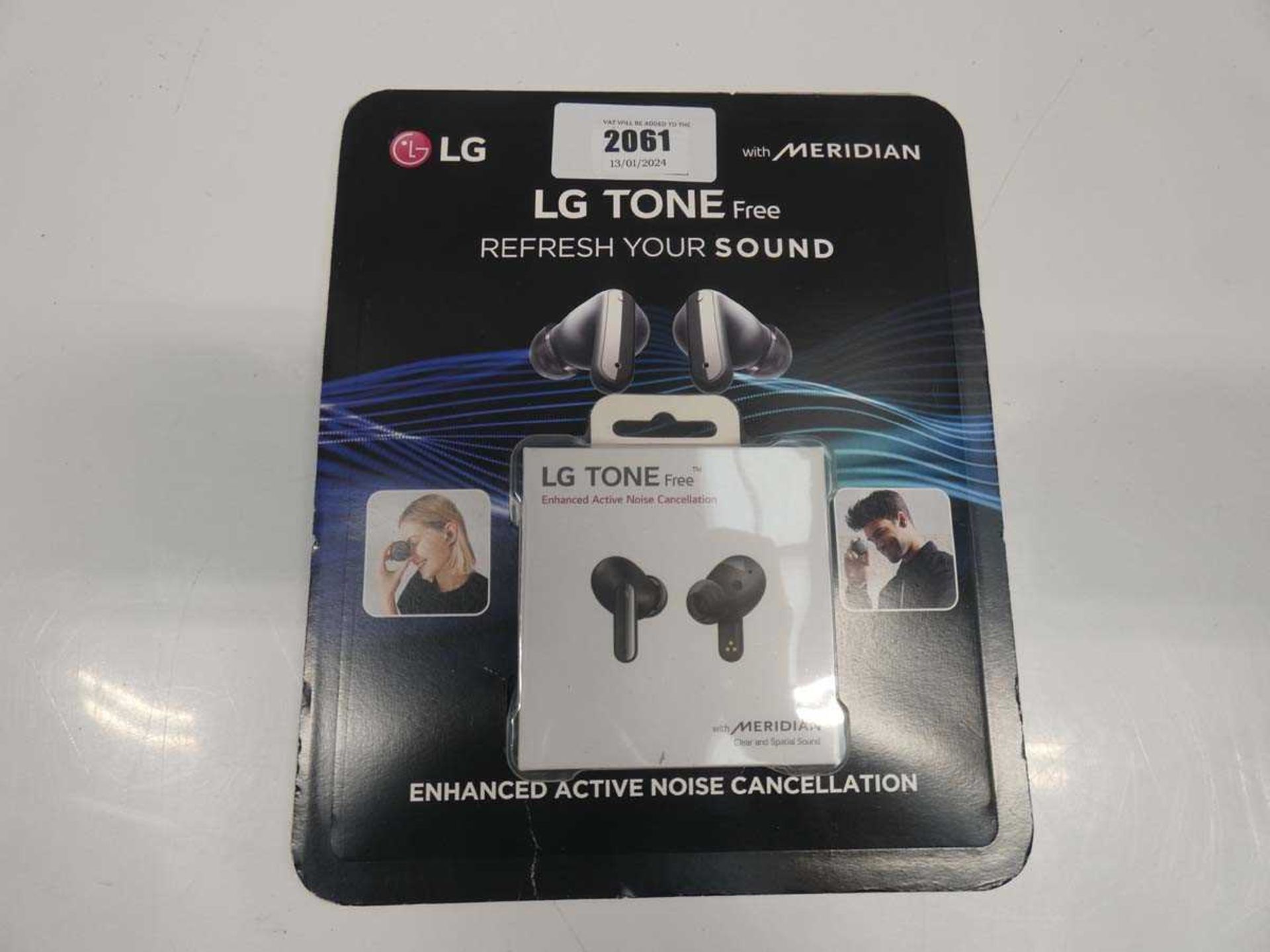 +VAT LG Tone Free wirelesss earphones in blister pack