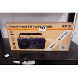 Roberts RP16 3-band preset FM portable radio