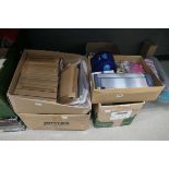 6 boxes of mixed stationery, glue, tag cutters, tape, pendants etc.