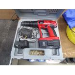 Power Devil battery drill with 1 battery and charger