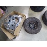Steel wheel and tyre, lorry wheel trims and roll of hose