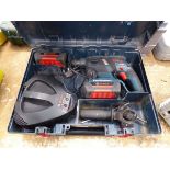 Bosch 36V SDS drill with 2 batteries and charger