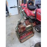 Webb green keepers style petrol powered mower, no grass box