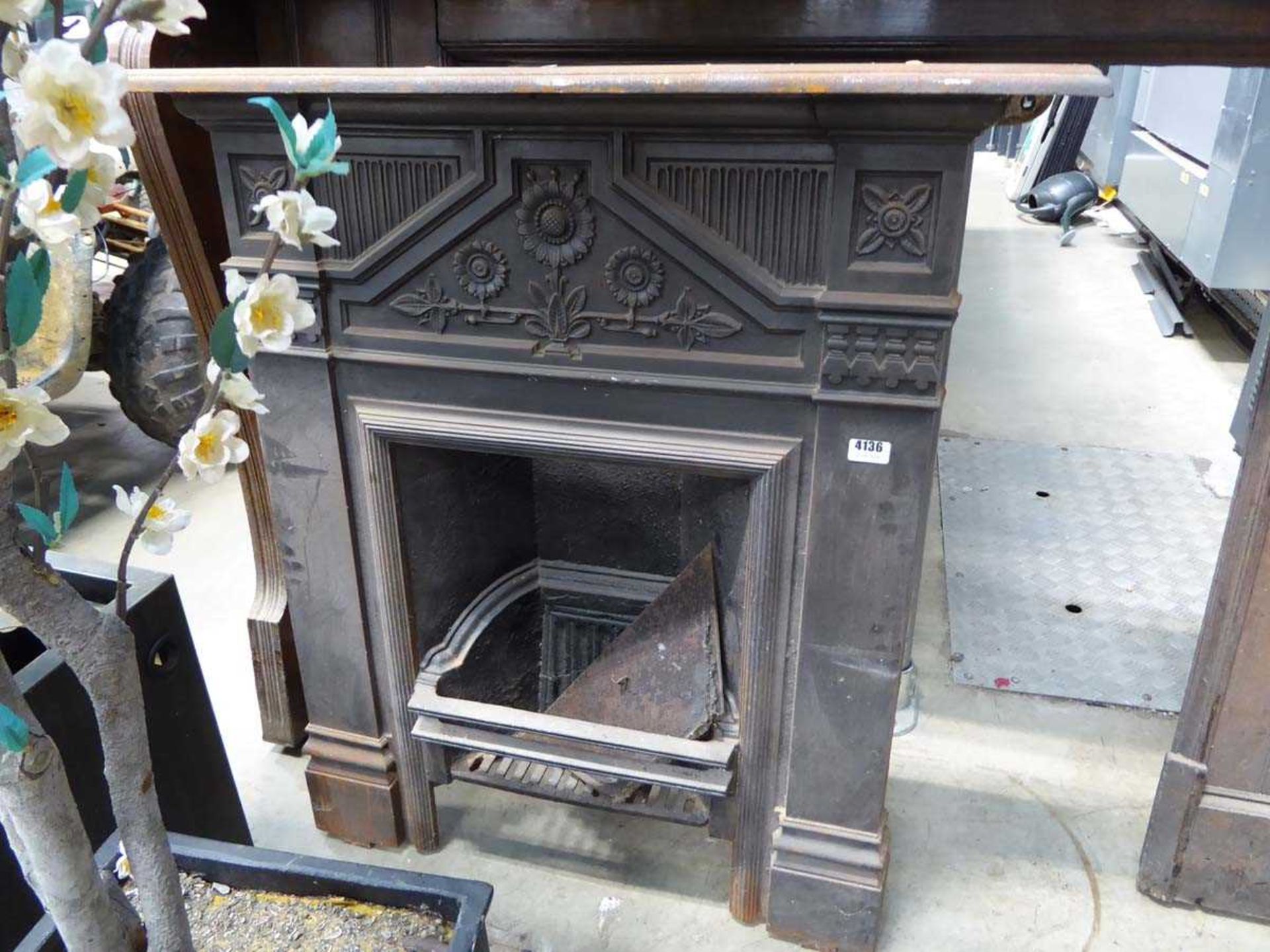 Cast iron fireplace