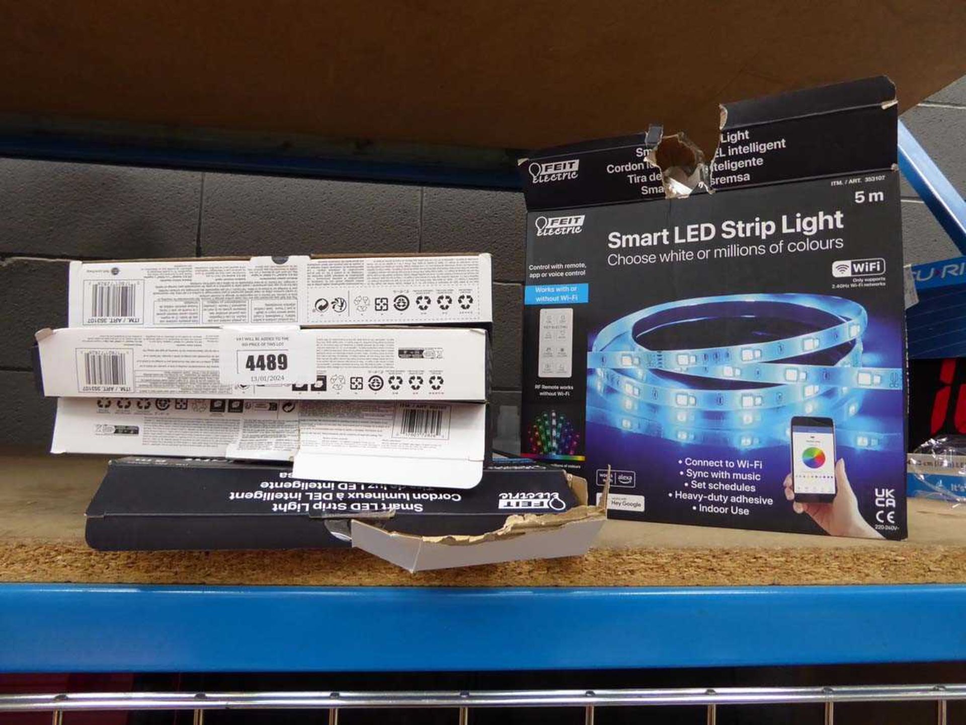 +VAT 5 boxes of LED strip lights