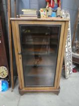 Victorian walnut music cabinet