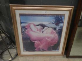 Pre-Raphaelite print, Flaming June