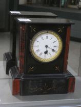 Slate Edwardian mantle clock