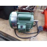 Large electric motor, single phase