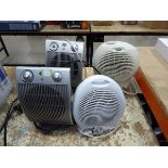4 small electric heaters