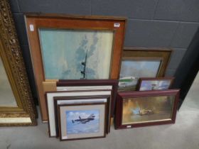 Quantity of RAF bomber and Spitfire prints