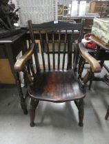 Stickback Victorian armchair