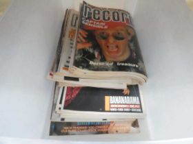 Two boxes containing Record mirror magazines