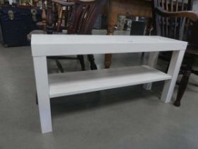 Cream painted Ikea 2-tier stand