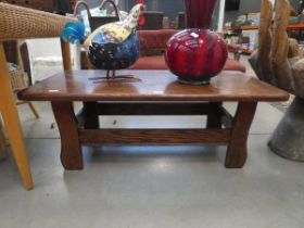 American oak coffee table