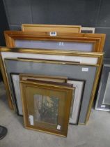 Quantity of prints and watercolours inc. country and coastal scenes, villages, and still life