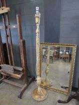 Modern floor lamp with mughal style decoration